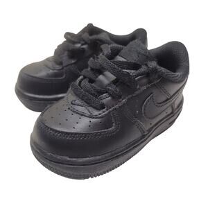 Nike Air Force 1 Low Triple Black Toddler Size 5C Good Condition